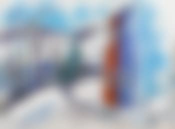 Houses and hills in winter (preview)