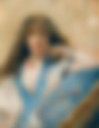 Porträt einer jungen Frau mit Nelke. (preview)