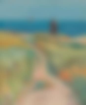 Küstenpartie mit Strandhäuschen. (preview)