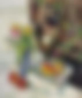 Still life with tulips and fruit (preview)
