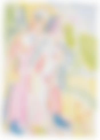 Frau und nacktes Mädchen in Gebirgslandschaft (preview)
