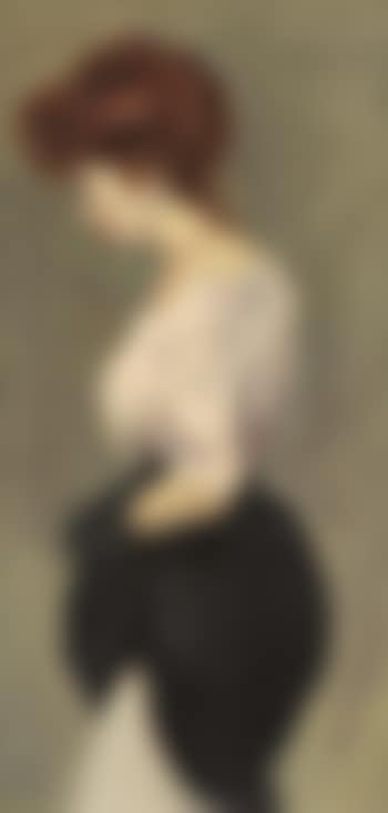 A standing woman in profile (preview)