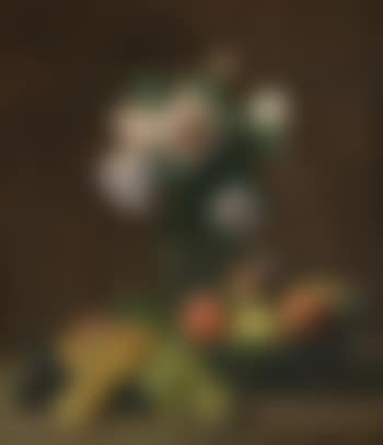 Nature Morte: Vase De Roses, Pêches Et Raisins (preview)