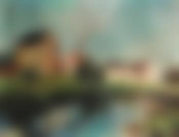 Houses on a riverbank (preview)