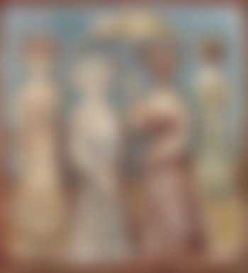Quattro figure con ombrellino (preview)