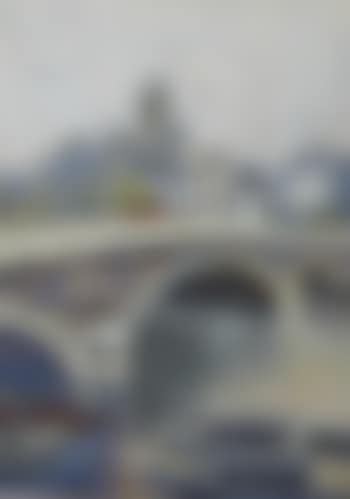 View a bridge over a river in a cityscape (preview)