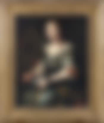 Portrait de femme avec son chien (preview)