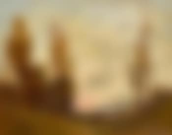 Flusslandschaft bei untergehender Sonne (preview)