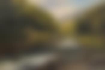 A river landscape with figures on a woodland path (preview)