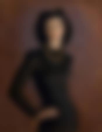 Portrait d'une élégante à la robe noire (preview)