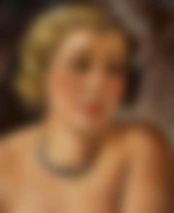 Portrait de jeune femme au collier de perles grises (preview)