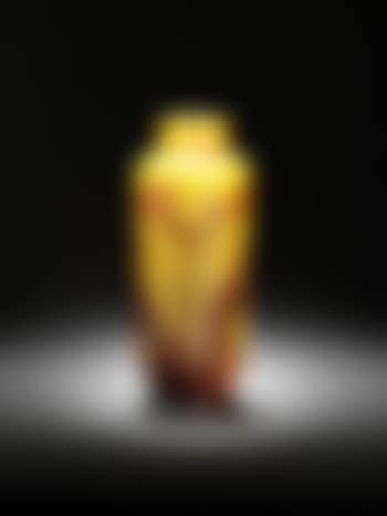 A Cameo Glass Vase with Stems of Flora (preview)