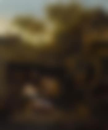 Fröhliche Gesellschaft vor einem Wirtshaus (preview)