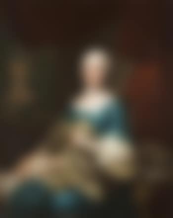 The likeness of a lady with a dog (preview)