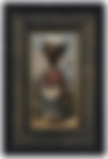 Old woman with basket of cotton (preview)