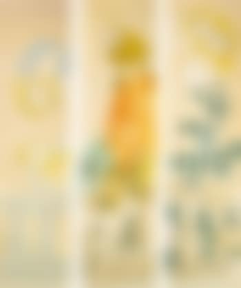 Girl On a Terrace: Three Panels For a Standing Screen (preview)