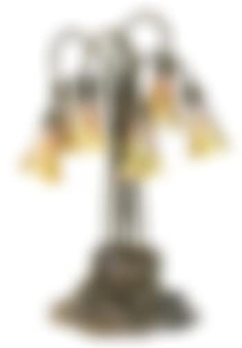 A Tiffany Studios Favrile glass and patinated bronze seven light Lily lamp (preview)
