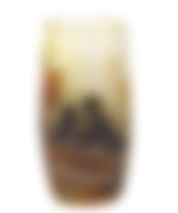A Daum Nancy vitrified cameo glass leaf and berry vase (preview)