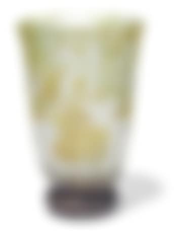 A Daum Nancy vitrified cameo glass foliate vase (preview)