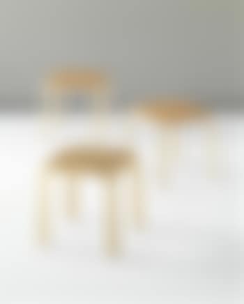 Group of three 'Y-Leg' stools, model no. Y 61 (preview)