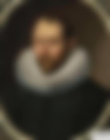 Portrait des Malers Jan Wildens im schwarzen Wams mit Schlitzärmeln und Mühlsteinkragen in ovaler Steinumrahmung (preview)