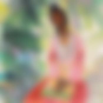 Seated Lady In The Garden (preview)