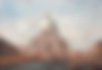 A scene in Venice, with numerous figures outside a church (preview)