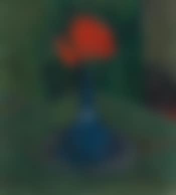 Mohnblume In Blauer Vase (preview)