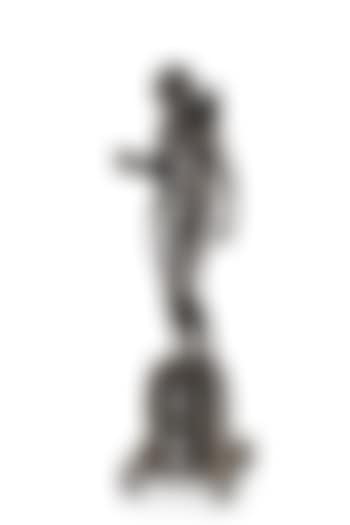 A German silvered bronze figure of a Girl with an apple and a parrot (preview)
