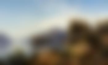 Northern Italian Landscape By The Water (preview)