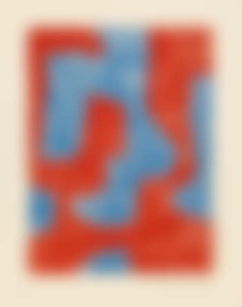 Composition Bleue Et Rouge (preview)