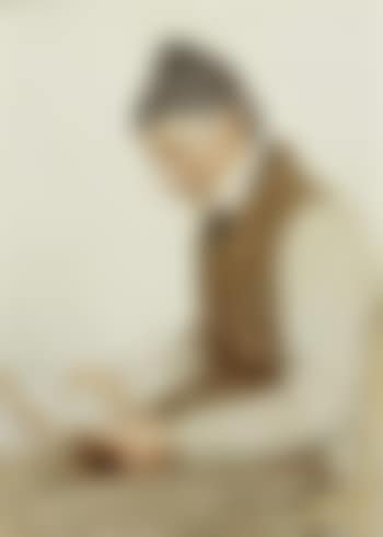 Sitzender Bauer beim Lesen (preview)