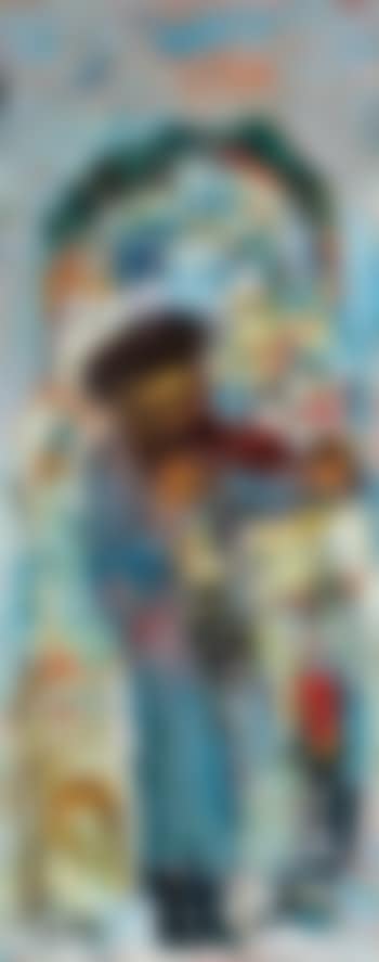 Violinist overlooking Safed (preview)