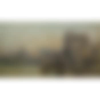 Continental river scene with bridge and cathedral (preview)