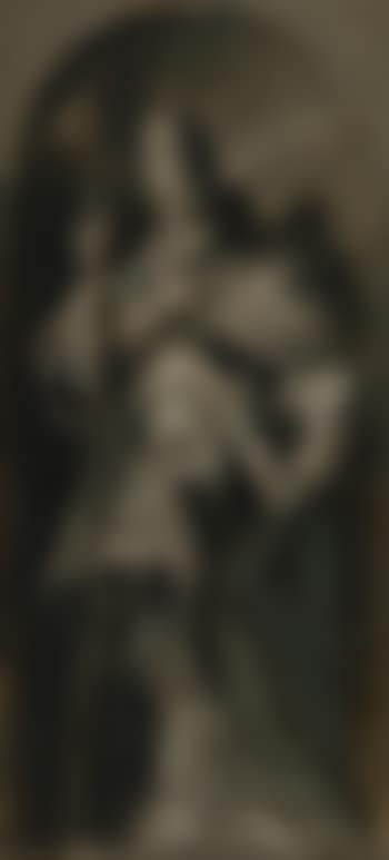 A Papal Saint, Possibly Gregory The Great, Full Length, Standing In a Niche, a Budded Crozier Held In His Right Hand (preview)