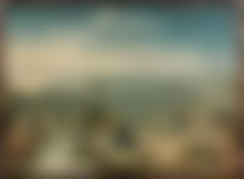 Vue panoramique d'un village des Flandres à droite la ville d'Anvers (preview)