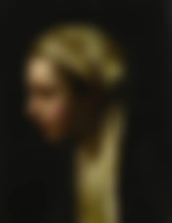 A Peasant Girl In Profile Wearing a White Scarf (preview)