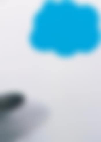 Flying Saucer And Cloud (Blue) (preview)