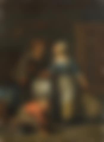 Paar mit Junge und Hund in der Küche (preview)
