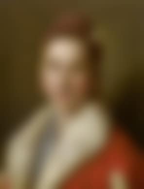 Junge Frau in einem roten, pelzverbrämten Mantel (preview)