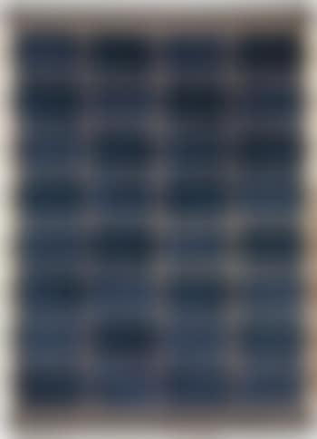 Rutig Blå halvflossa (Chequered Blue Half Pile) rug (preview)