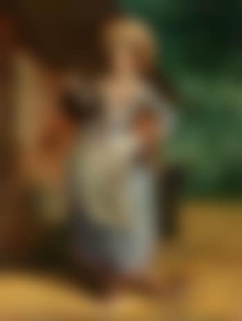 Junge Frau In Blauem Kleid (preview)