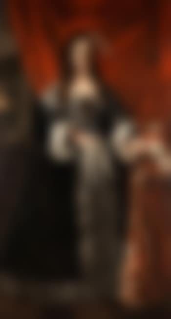 Portrait Einer Adeligen Italienischen Dame Mit Hündchen (preview)