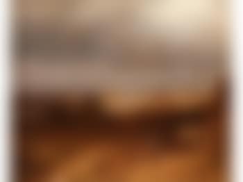 Landschaft Mit Blick Auf Ein Städtchen Am Fluss Und Pferdekarren Im Vordergrund (preview)