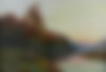 River landscape with trees and cattle (preview)