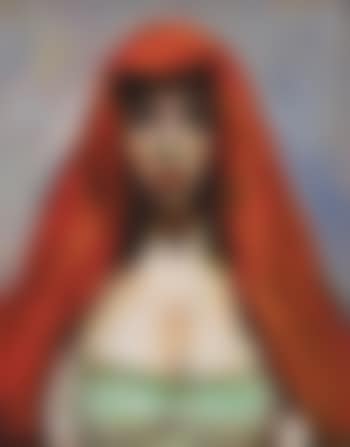 Woman in red shawl (preview)