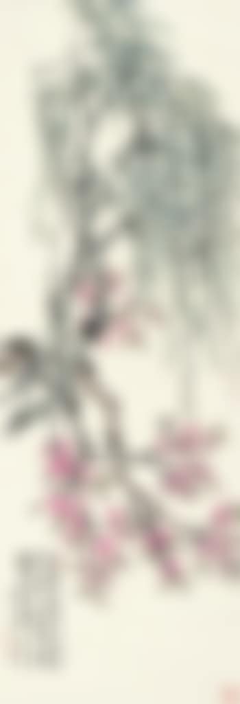 Peach Blossoms And Weeping Willow (preview)