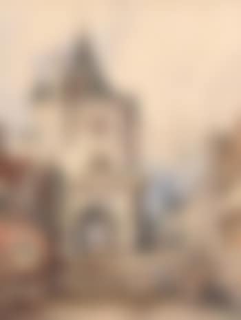 Vue de ville avec vieille tour (preview)