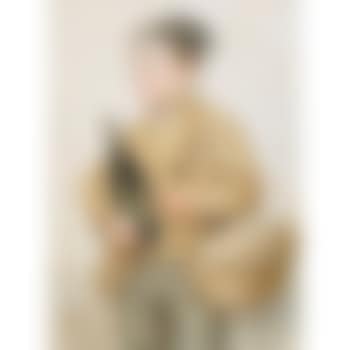 Knabe mit Korb und Weinflasche. (preview)
