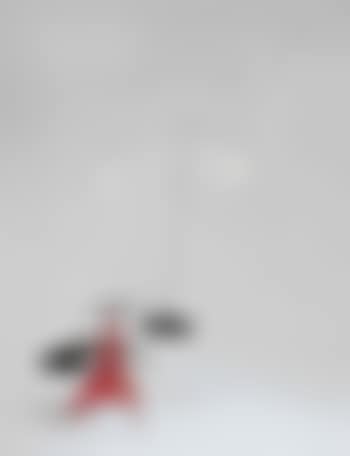 Six White Dots Over Blue, Black, And Red (preview)
